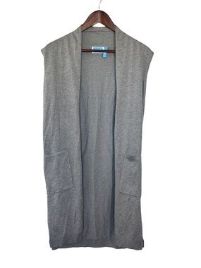 Survival Gray Sleeveless Cardigan